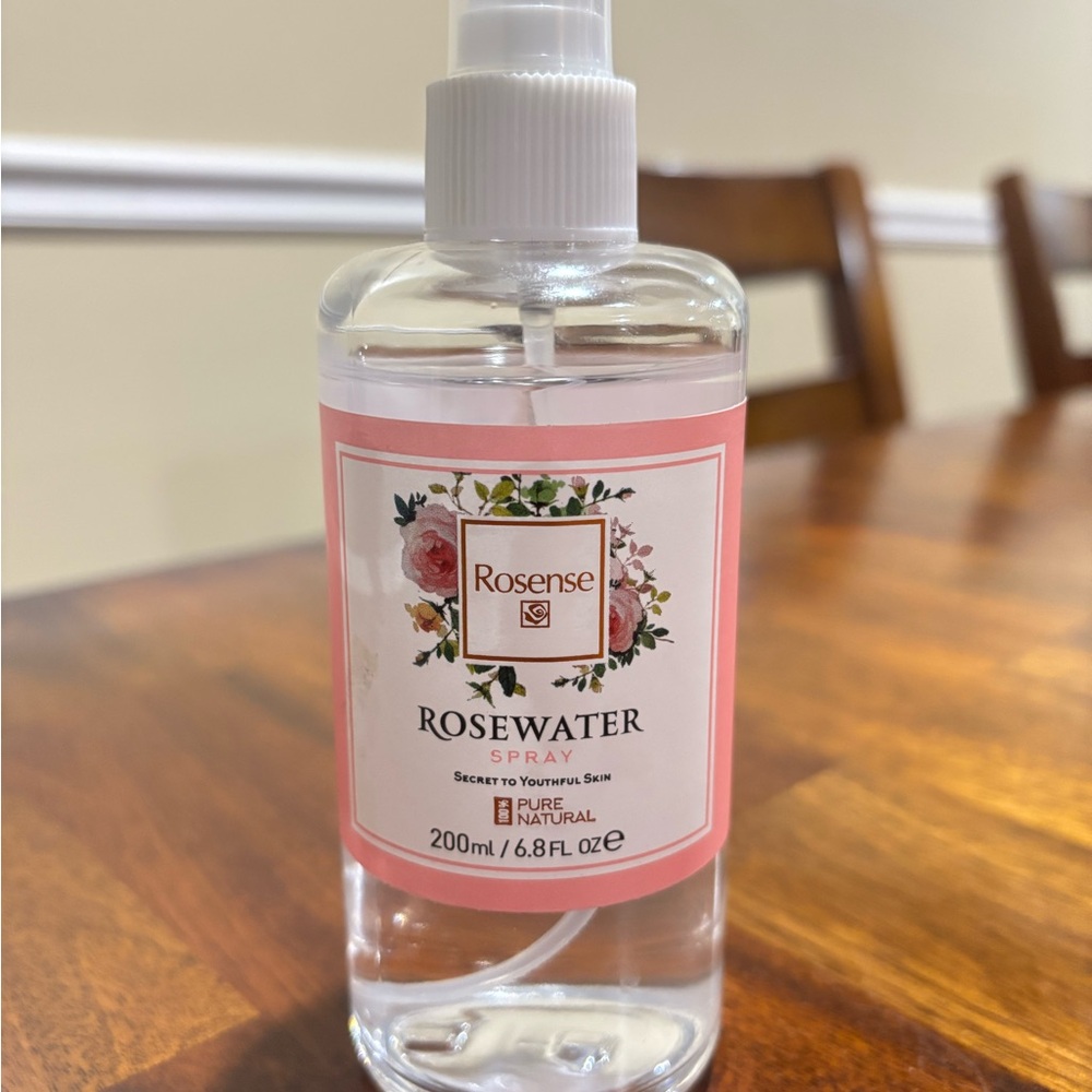 Rosense Glass Bottle Rosewater Hydrating Facial Toner/Rose Water Face Mist